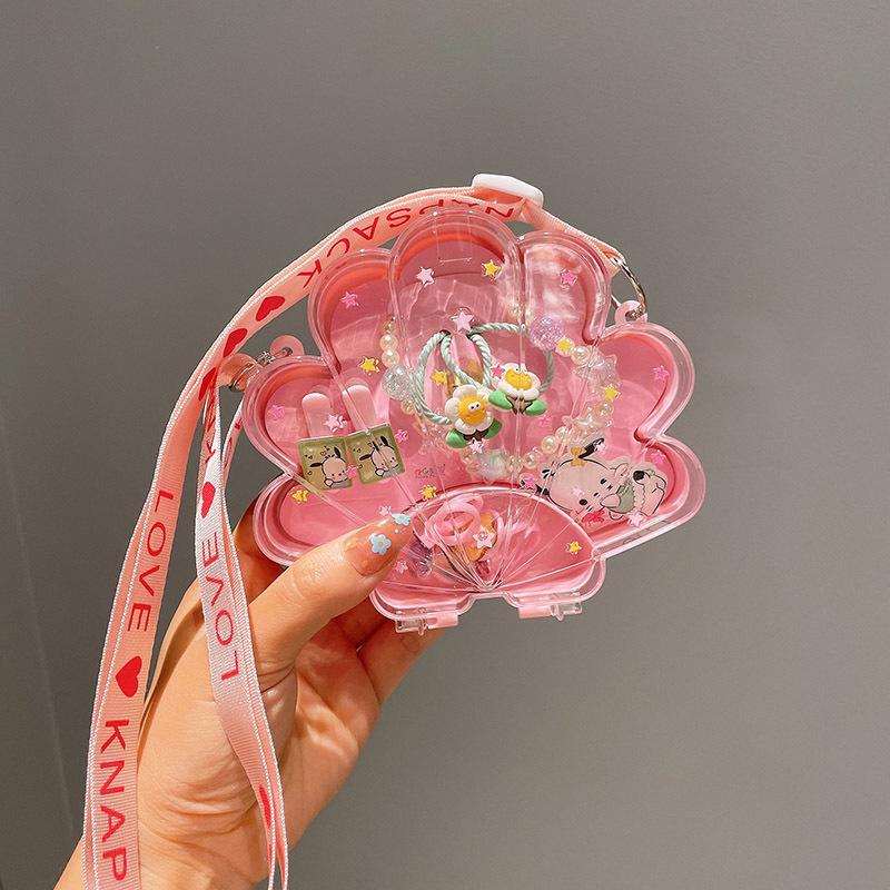 Детский милый мультяшный браслет-цепочка с подвесками-фруктами и Счастливым Драконом - Подарочная коробка на День Рождения