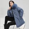Winter New Hooded Women's Pie Overcomes Versatile Fur Collar Removable One Wear Three Wear Women's Coat