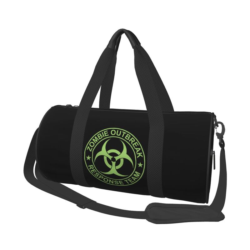 Zombie Outbreak Response Team Print Travel Duffel Bag Unisex Sports Yoga Gym Bag Outdoor Lightweight Waterproof Fitness Bags