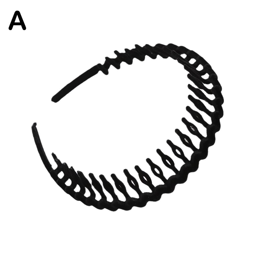 1PCS Fashion Non-slip Hair Bands for Women Men Simple Headband Face Wash Hair Band Wave Shape Hairband Hair Accessories