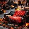 1pc Conjuring Horror Scene Blanket, Cozy Printed Throw Blanket, A Heartfelt Gift for Your Family and Friends