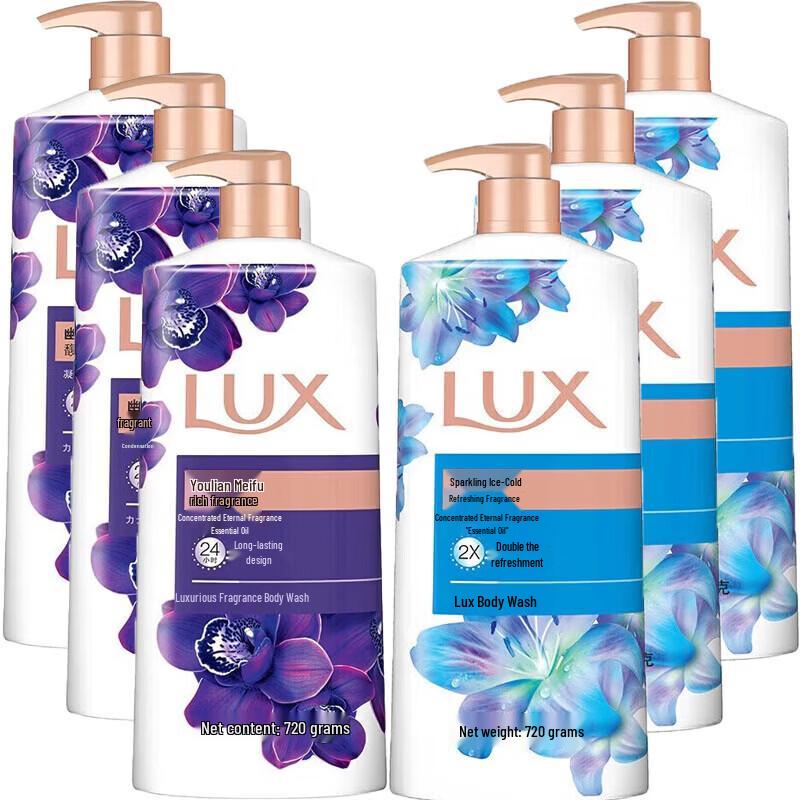 LUX Fragrant Shower Gel 6-Bottle Bundle