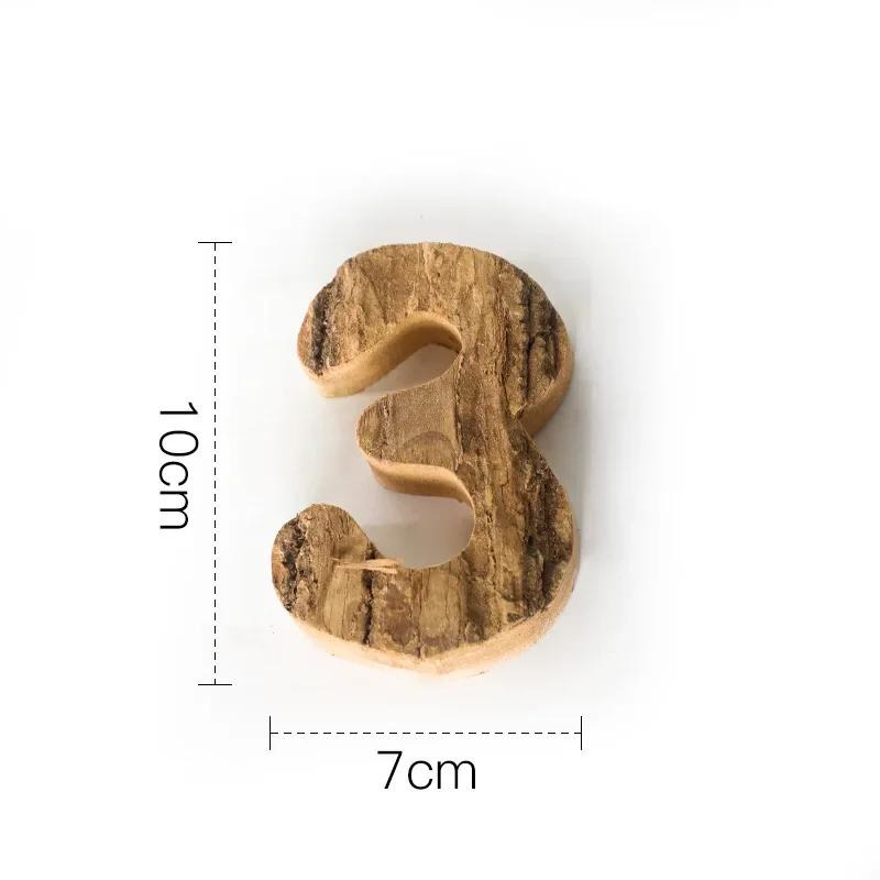 Вместе с Bark Массив дерева Ретро Деревянные Английские Буквы Алфавит Число для Кафетерия Бара Домашнее Украшение Винтажная Сделай Сам Буква