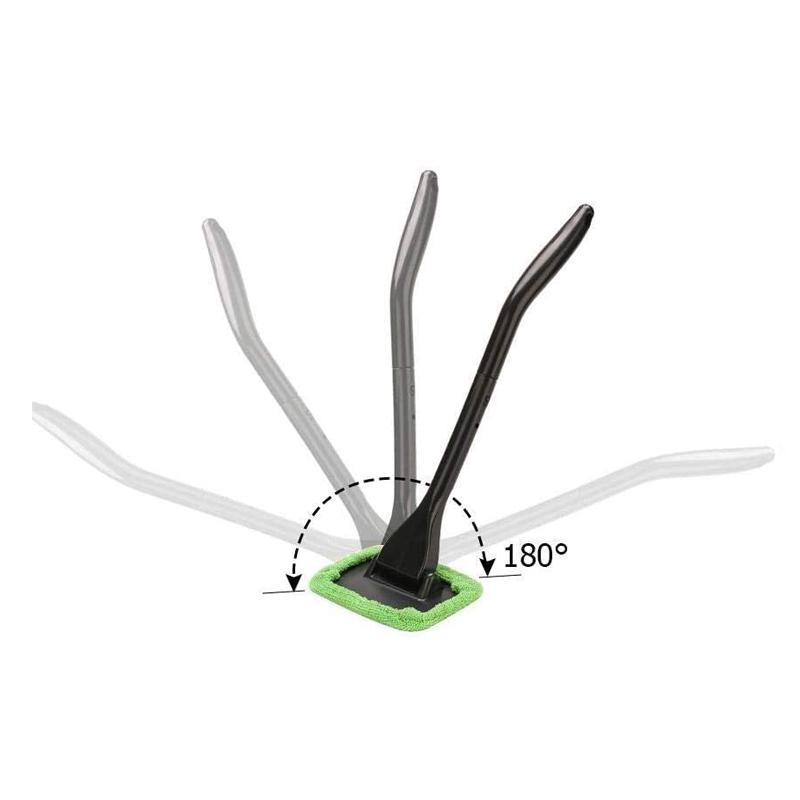 Набор щеток для мытья окон автомобиля, инструмент для мытья лобового стекла внутри салона, автомобильный стеклоочиститель с длинной ручкой, автомобильные аксессуары