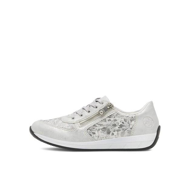 Кроссовки Rieker N1112-80 серебристый