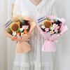 Crochet Bouquet Graduation Flower Gift Hand-woven Sunflower Bouquets Graduation Finished Crochet Flower Birthday Gift