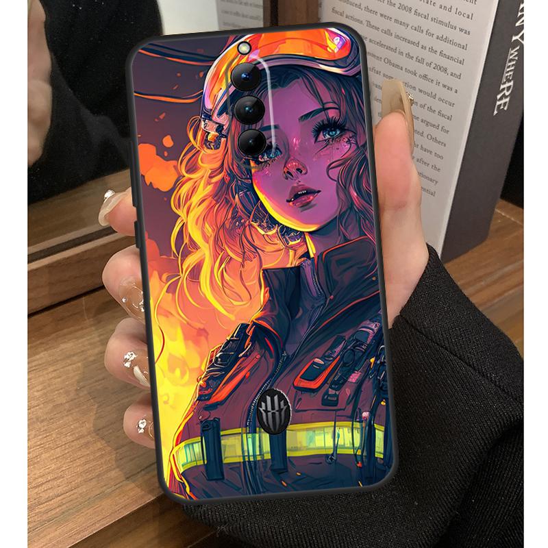 Чехол для телефона Firefighter Fire Love для Nubia Red Magic 10 Pro Plus 6 7 Pro 6S 7S 5G 6R RedMagic 9S 8S 8 9 Pro Plus