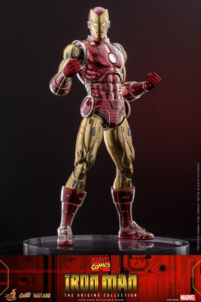 Comic Masterpiece DIECAST Origins Collection Marvel Comics Iron Man Scale Figure Red 1/6
