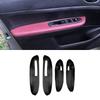 Для Peugeot 307 2004 2005 2006 2007 2008 2009 2010 2011 2012 2013 4 шт. Отделка подлокотника двери автомобиля микрофиброй из кожи