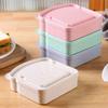 Toast Shaped Bento Box Sandwich Toast Bread Storage Box with Lid Reusable Office Kitchen School Outdoor Picnic Food Containers