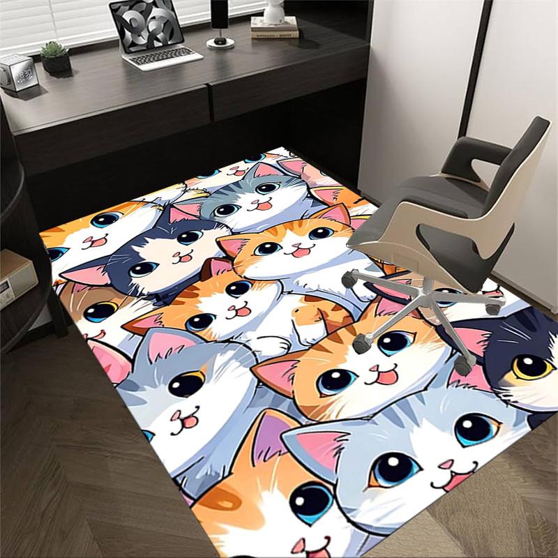 1 шт. кошачий ковер Extra Large, нескользящий ковер для пола, Office, семьи, студии, большой ковер для помещений, яркий акцент