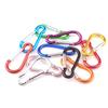 5pcs Aluminum Alloy Carabiner Spring Clip Hook Spring-Loaded Kettle Hook for Camping Hiking