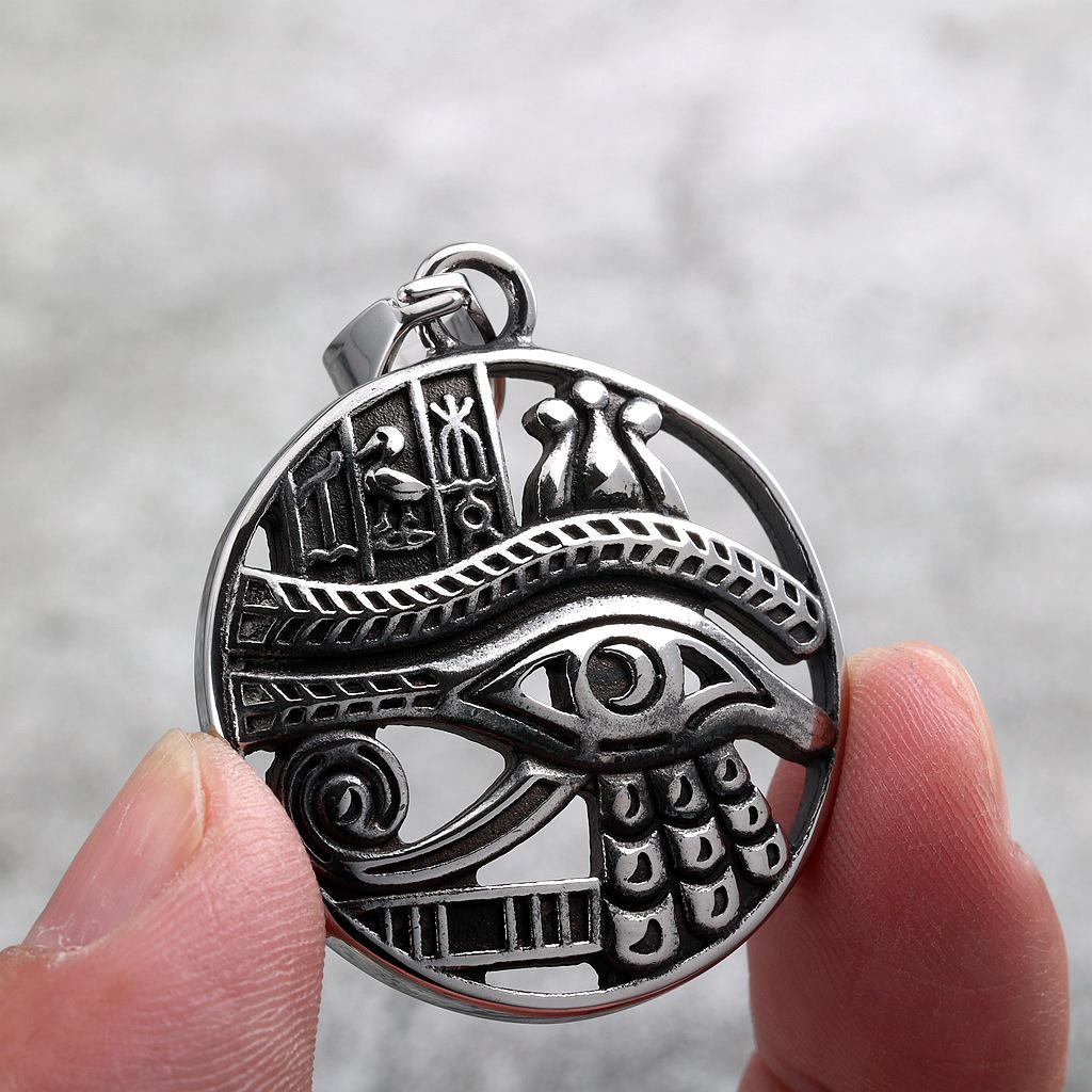 Европейское ретро Око Гора Кулон Ожерелье для Мужчин