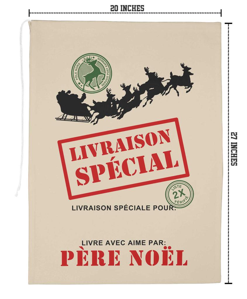 Printtoo Большая холщовая сумка на шнурке, рождественские мешки, подарочный мешок Санты, индивидуальный подарок на вечеринку, 2 шт., 27x20 дюймов
