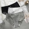 XL-4XL Plus Size Women's Briefs Underwear Lace Breathable Women's Underwear Elastic Thin Crotch Panties