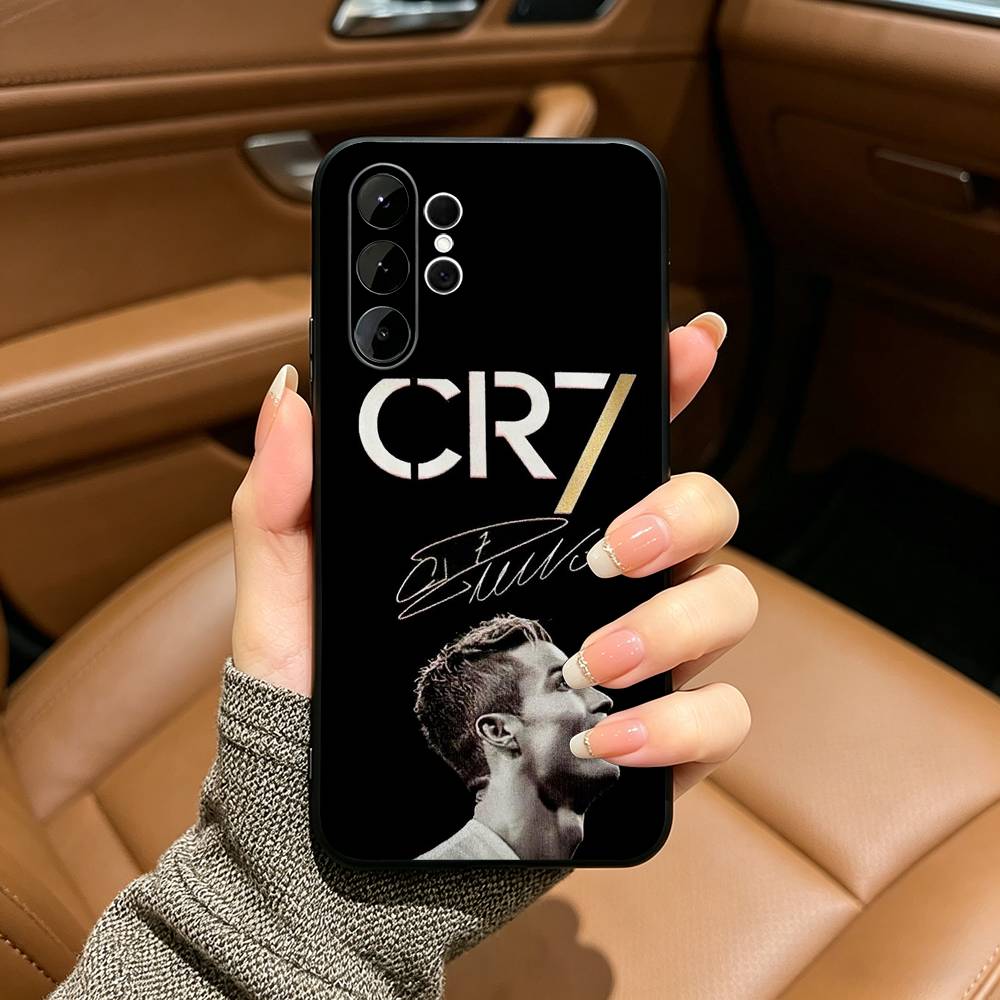 Черный мягкий силиконовый чехол для телефона C-R-7 R-Ronaldo для Samsung Ultra S25, S24, S21, S22, S23, S30, Plus, FE, Lite