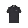 Серия Heritage Однотонная повседневная вязаная футболка-поло с коротким рукавом Мужские футболки-поло Черный F11M428109FBK