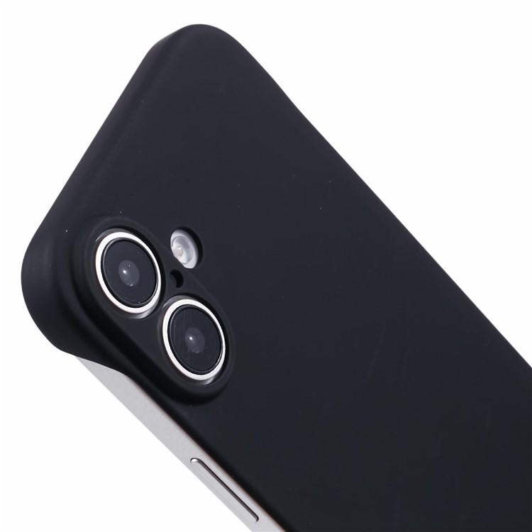 Для iPhone 16 Безрамочный Чехол Твердый ПК Тонкий Минималистичный Чехол для Телефона Кожа на ощупь