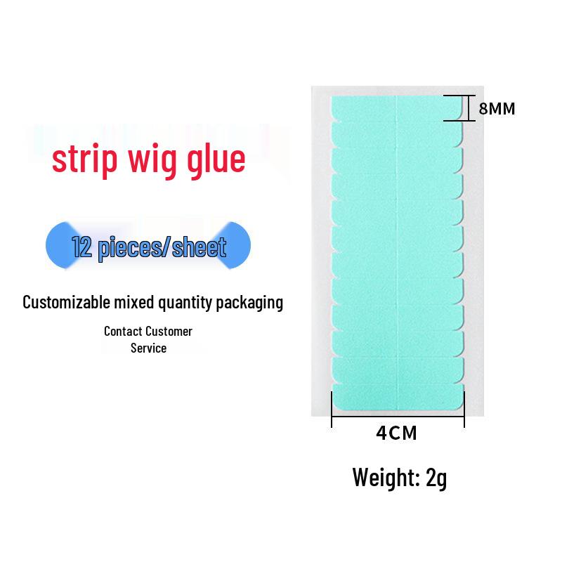 Прозрачная водонепроницаемая потовлагостойкая клейкая лента для парика - Невидимая, без следов, двусторонняя, высокой вязкости, защита от просвечивания.