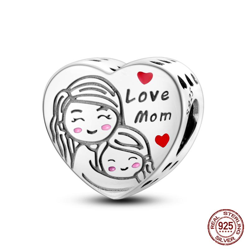 100% Copper Love Strawberry Cherry Red Series Charm Beads For Brand Original Bracelet Diy Fine Jewelry Gift