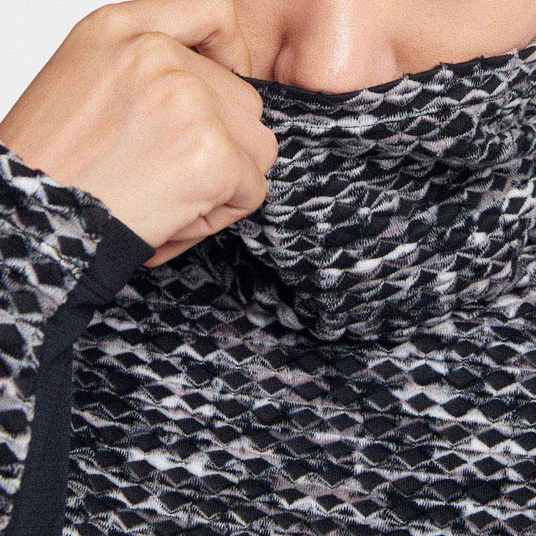 Nike Толстовка с капюшоном Pro Hyperwarm High Neck с длинным рукавом, женские толстовки с капюшоном, серо-черные 933297-010