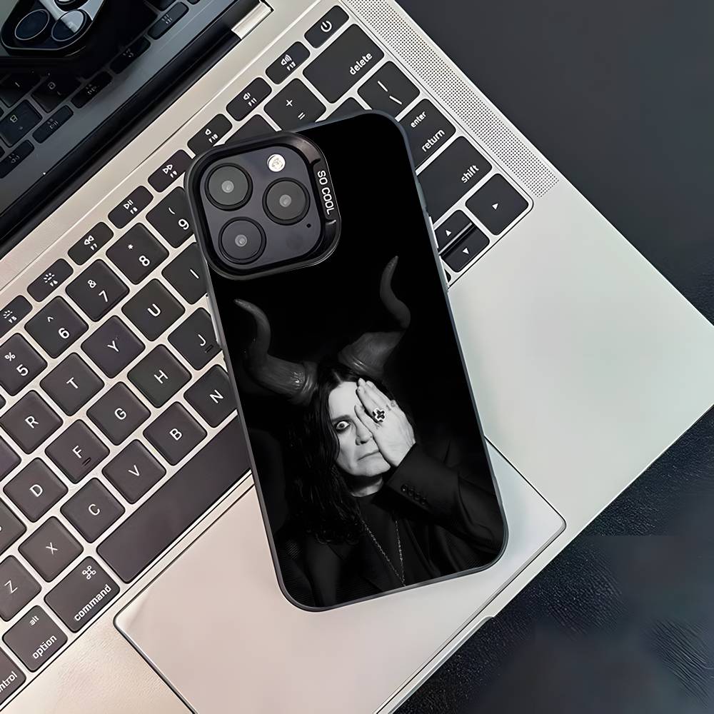 Singer O-Ozzy Osbourne Phone Case For iPhone 16,15,14,13,12,11,Pro,XS,Max,Plus,Mini,SE4,E Black Matte Shockproof Cover