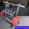 Tiexueling 2-Tier Dumbbell and Barbell Storage Rack