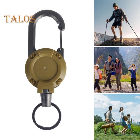 2 шт. прочный выдвижной брелок для ключей держатель значка многофункциональный инструмент карабин зажим ключи значки тактическая катушка удостоверения личности с выдвижным шнуром