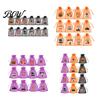 Party Favor Bag 12 Pcs Halloween Organza Candy Bag, Drawstring Treat Pouch with Pumpkin Ghost Bat Spooky Print, Sheer for Snacks, Trick or Gift