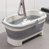 Portable Mop Bucket Camping Folding Bucket with Handle Space-Saving Washing Basin Collapsible Buckets Bathroom Cleaning Tool