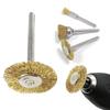 10 Pieces 3mm Mandrel Copper Wire Wheel Brushes For Detailed Cleaning And Smoothing Surfaces Great For Jewelry Making