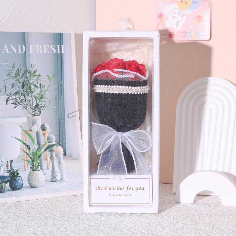 Креативный подарок на День святого Валентина Qixi Маленький ароматный букет роз Подарочная коробка Мыло Цветок Выпускной Подарок на день рождения для девушки