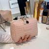 2026New woven texture, premium feel pu Handheld makeup bag, portable cosmetic organizer