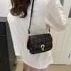 Stylish Plaid Small Bag For Women With Lock Closure For Daily Casual Use