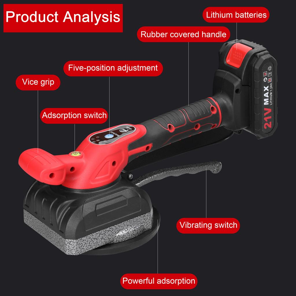 21 В плиточная машина с высокой грузоподъемностью, настенная напольная плитка, укладка вибрационного инструмента для дома