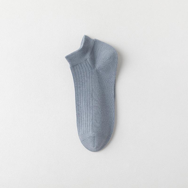 Мужские носки, Летние тонкие хлопковые носки, Антибактериальные, Не скатывающиеся, Дезодорирующие, Влаговпитывающие и Дышащие, Летние спортивные носки-лодочки для мужчин