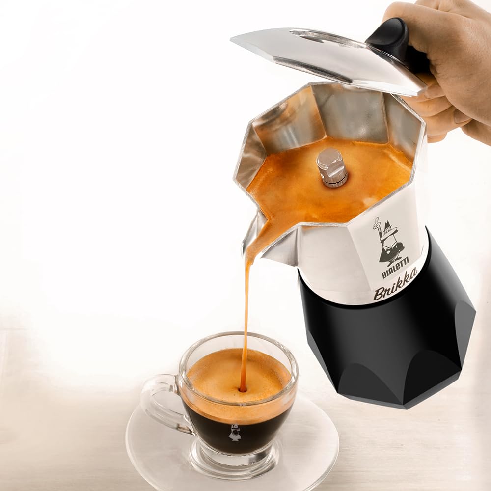 BIALETTI BRICKA NEW Кофеварка для плиты на 4 чашки, Эспрессо-машина и Мокко