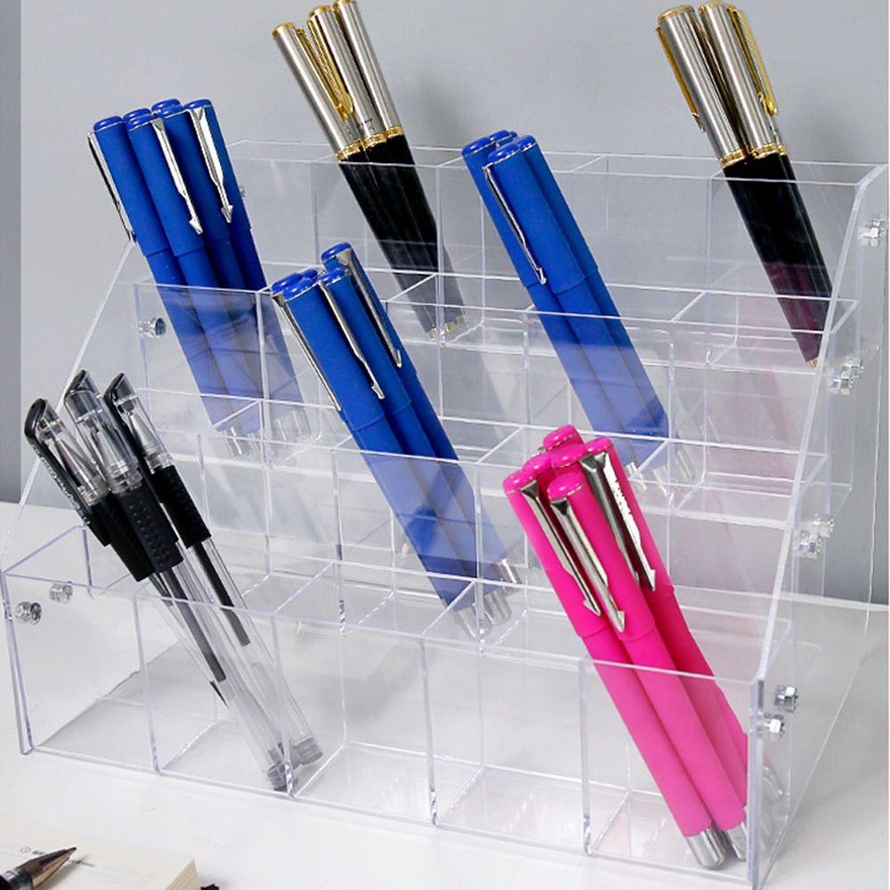 2/3/4/5 Layer Mark Pen Holder Transparent Makeup Brush Holder  Beauty Salon