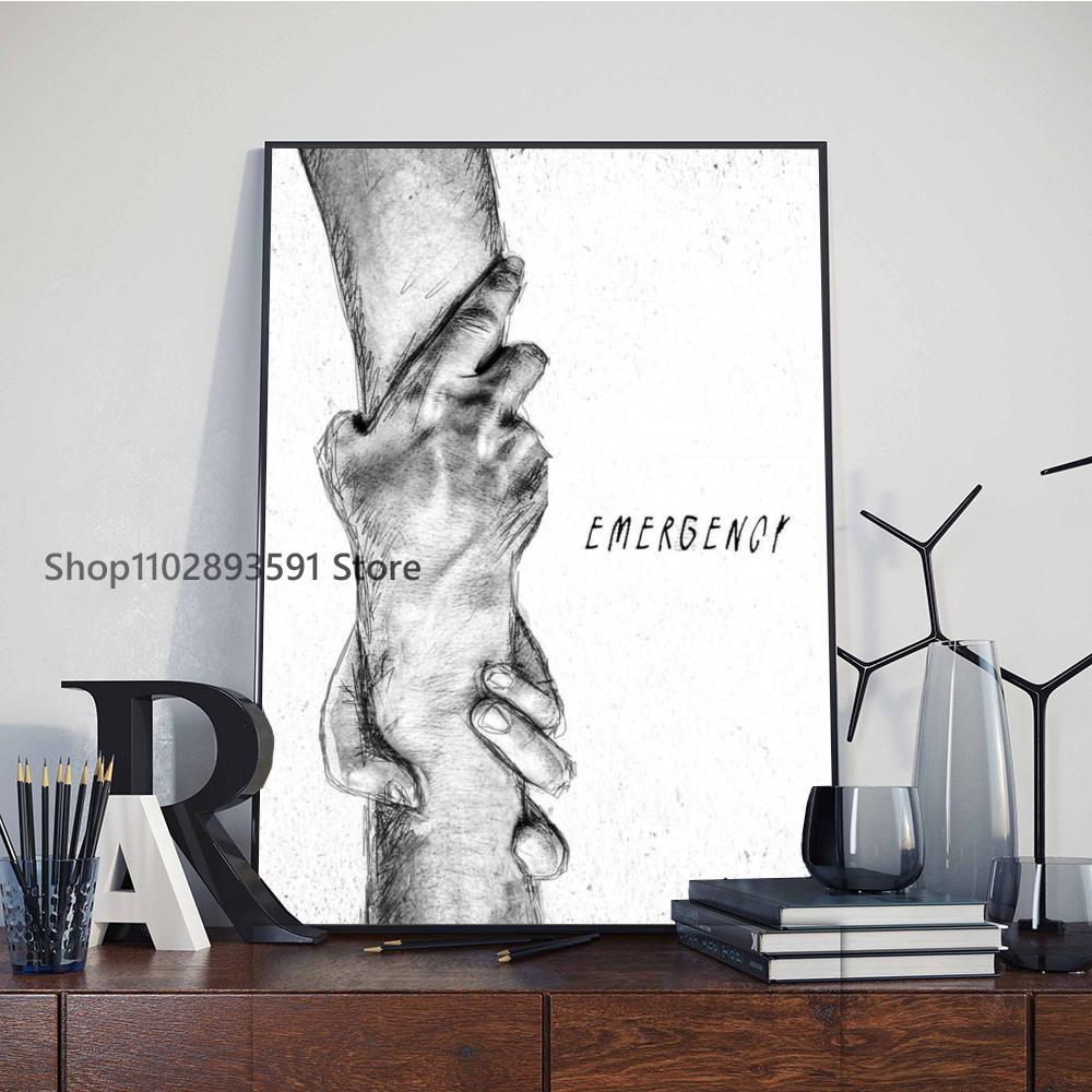 1pc Family Hands Art Abstract Canvas Poster Paper Print Home Bedroom Entrance Bar Cafe Art Painting Decoration