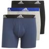 Adidas Logo Boxer Briefs 3 Pairs, Mens Black Boxer Shorts