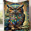 1pc Exquisite Owl Pattern Blanket,Soft And Comfortable Blanket, Travel Sofa Bed, Office Home Decor, Birthday Gift Blanket, Boys, Girls