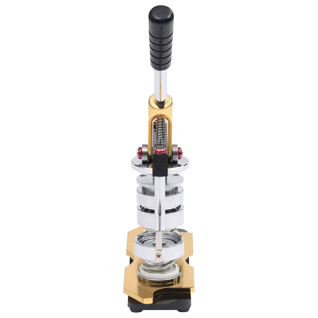 Button Maker Machine with Circular Cutter and Rotating Die Punch 25 mm