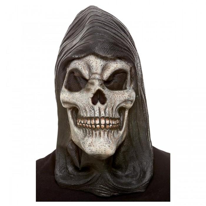 Smiffys Unisex Adult Hooded Skeleton Latex Mask