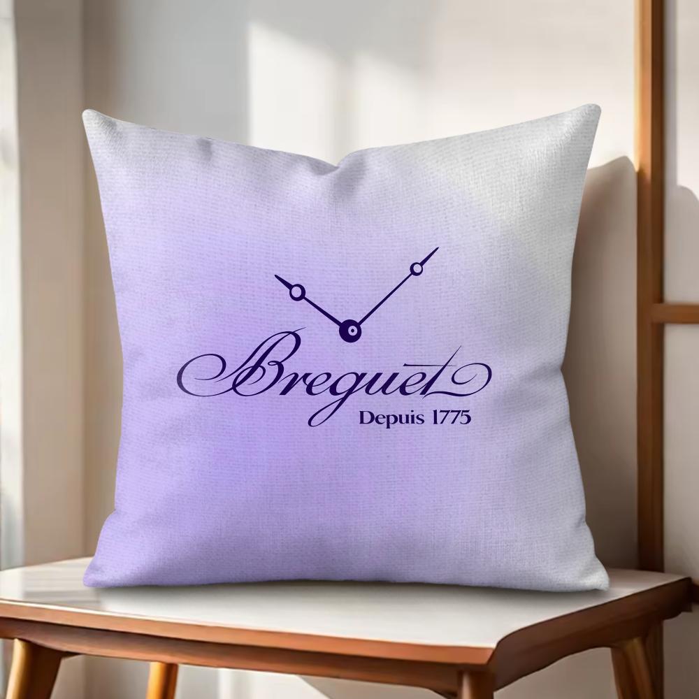 Luxury BBreguet Cushion Cover Natural Linen Organic Fabric DoubleSided Printing Couch Pillow Covers Home Decor