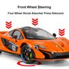 AAYF1 1:24 P1 Senna Модель Машинки Игрушка Сплав Литье Под Давлением Двери Открываются Суперкар Рулевое Управление Колесами Модели с Амортизацией для Детских Игрушек
