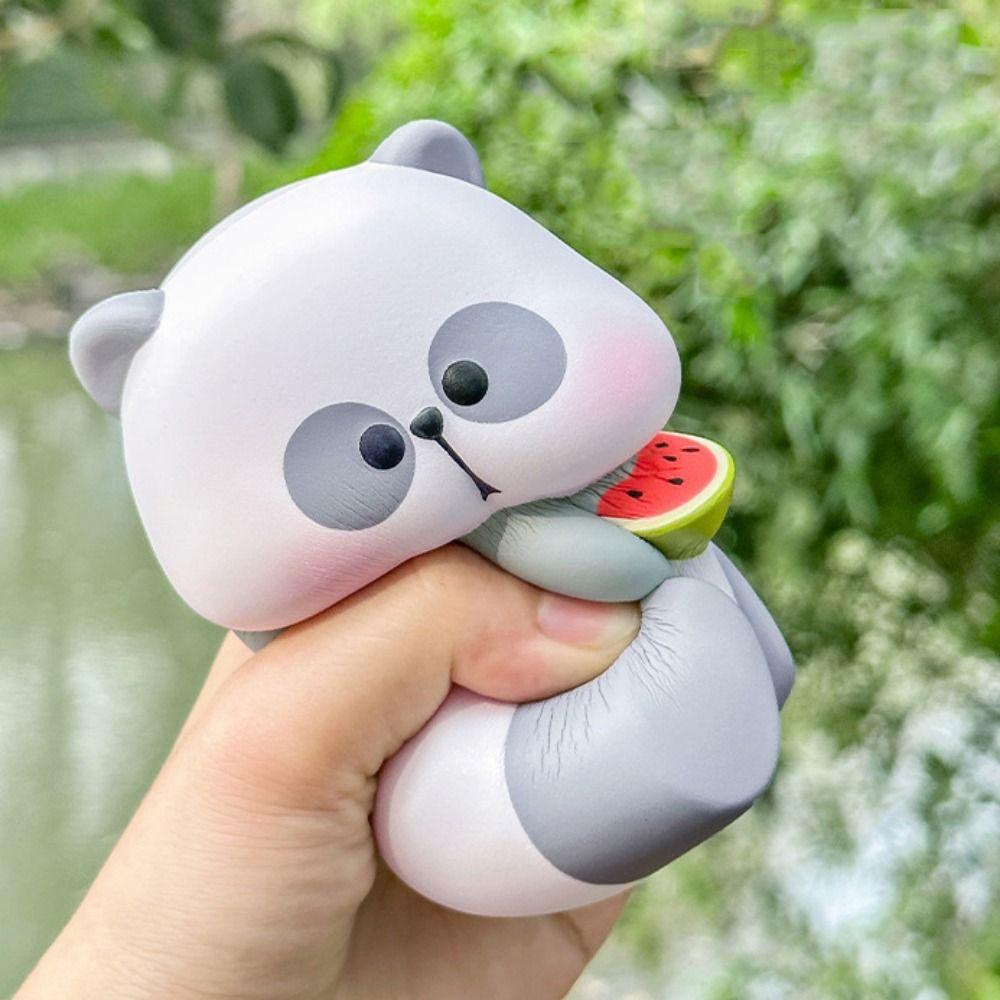 Kneading PVC Panda Squeeze Toys Elastic Animal Panda Fidgeting Toys  Birthday Kids Gift