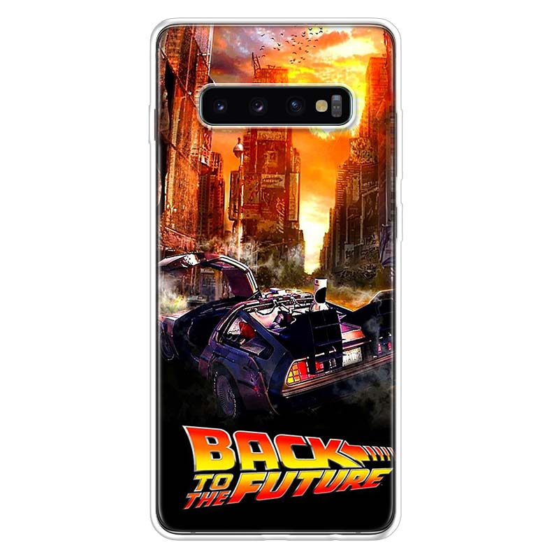 Back to the Future DeLorean Time Machine Phone Case For Samsung Galaxy A52 A51 A50S A32 A22 A12 A02S A72 A71 A31 A70 A30S Note 2
