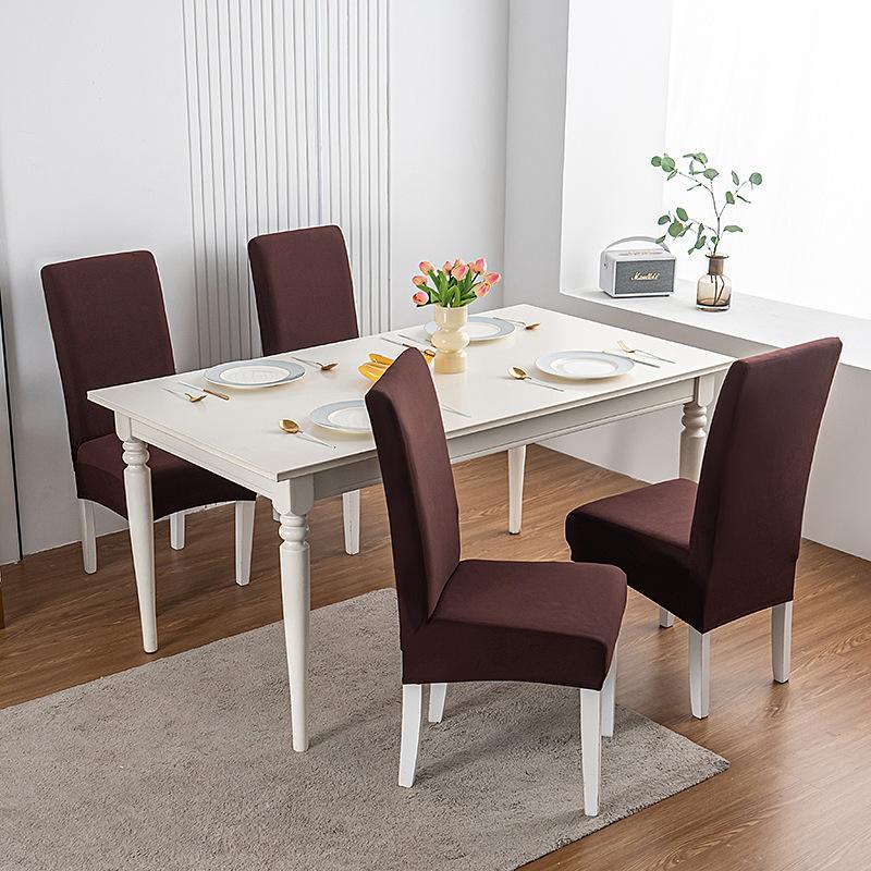 Принтованный эластичный чехол на стул на Рождество, бытовой цельный чехол-полупакет на табурет, чехол на стул для обеденного стола в отеле