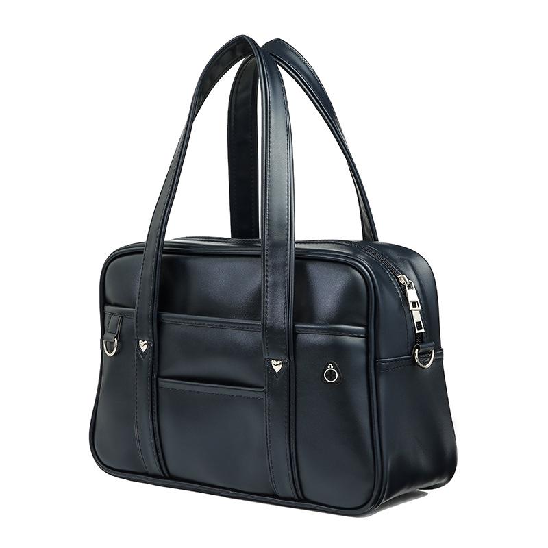 Японский двухмерный студенческий рюкзак JK с персиковым сердцем, водонепроницаемый из ПУ, и сумка через плечо