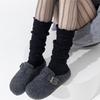 Breathable Hollow Calf Socks Knitted Mid Tube Socks New Stacked Long Tube Socks  Women Girls